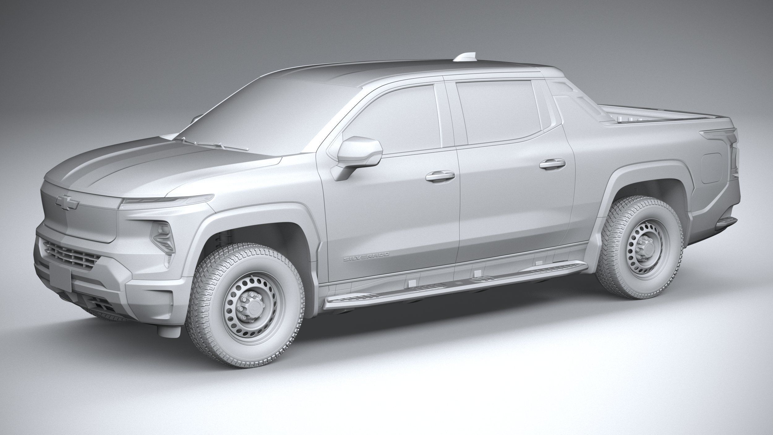 Chevrolet Silverado EV WT CG 2024 3D model_19