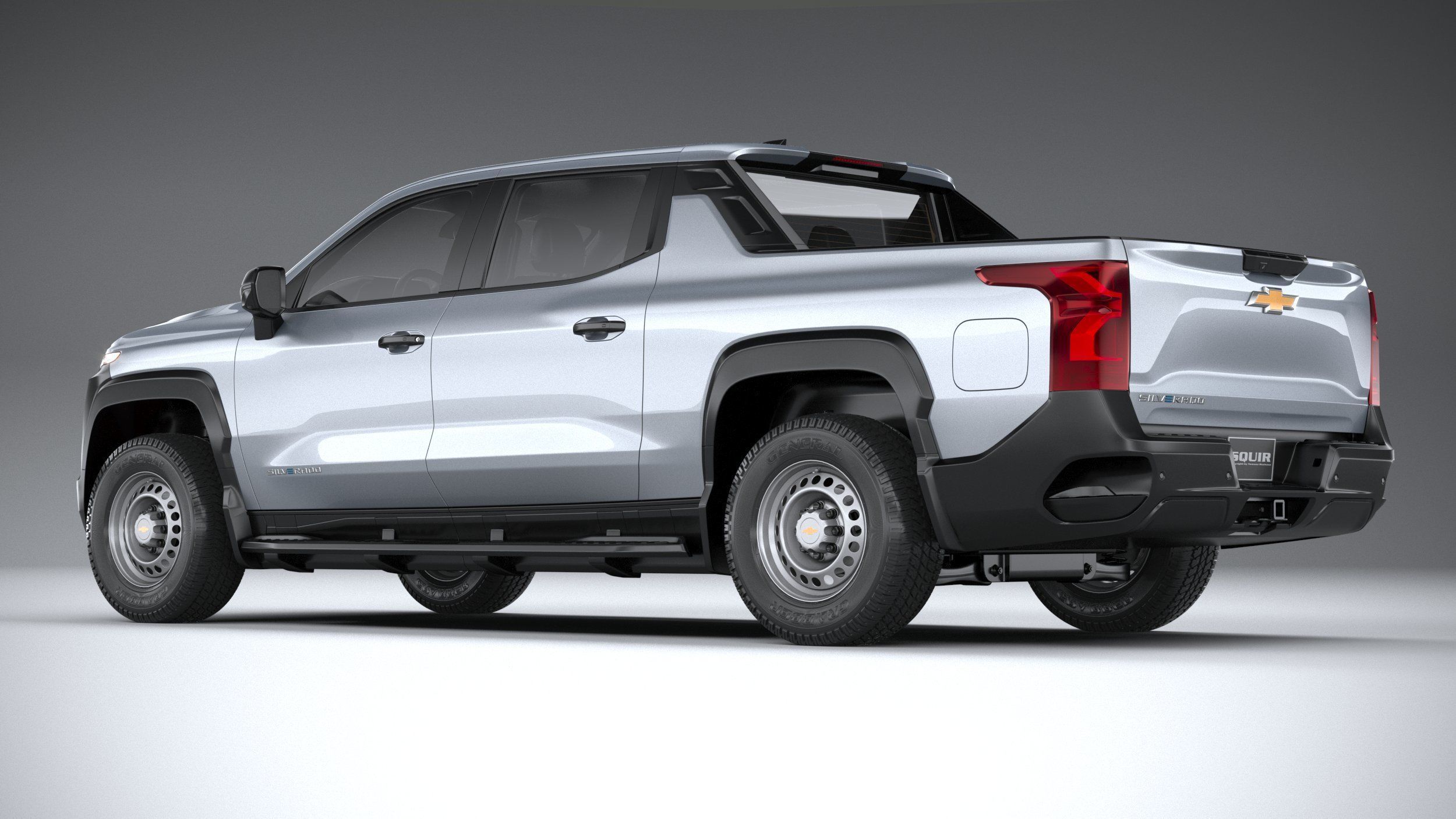 Chevrolet Silverado EV WT CG 2024 3D model_5