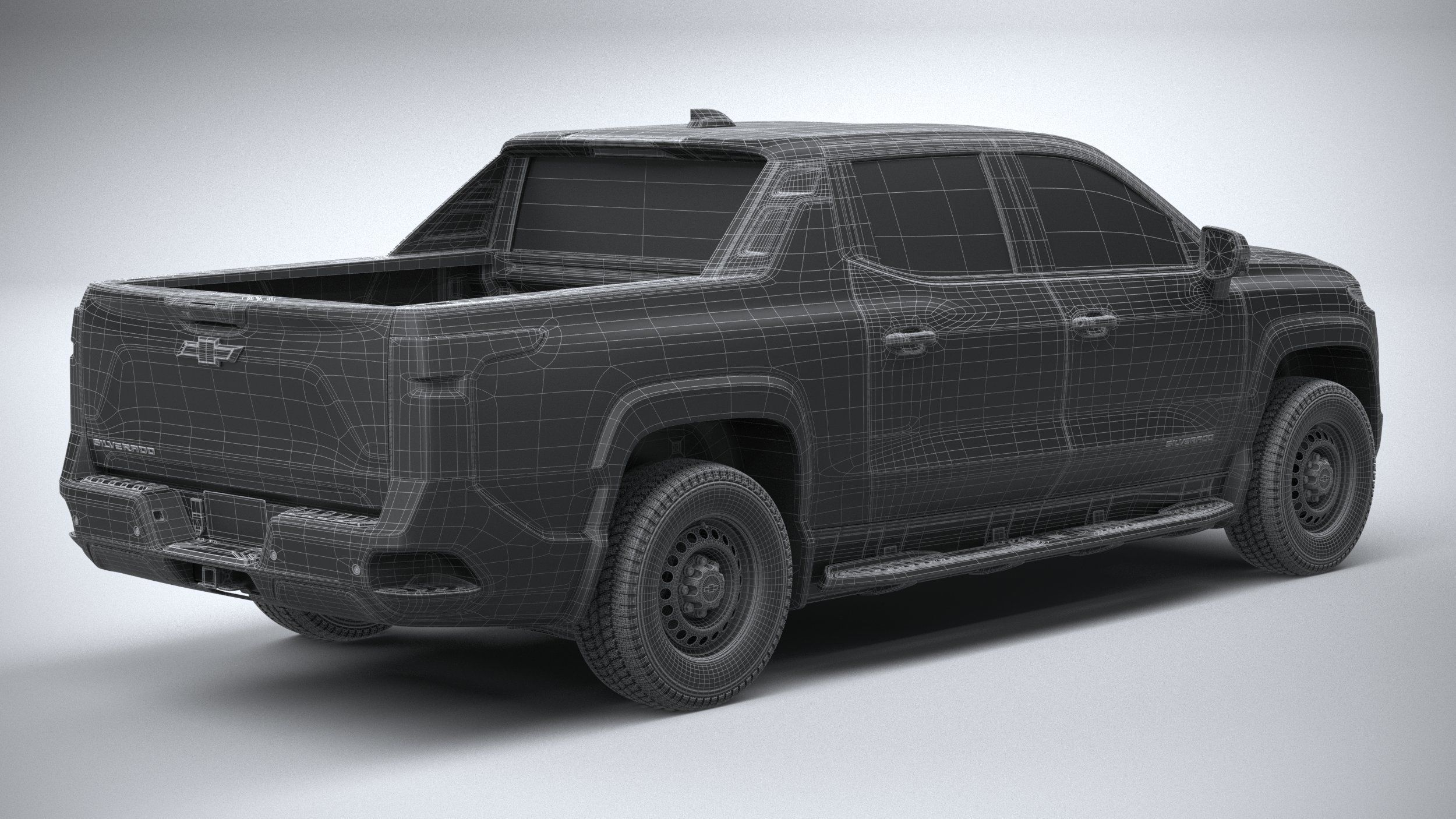 Chevrolet Silverado EV WT CG 2024 3D model_29