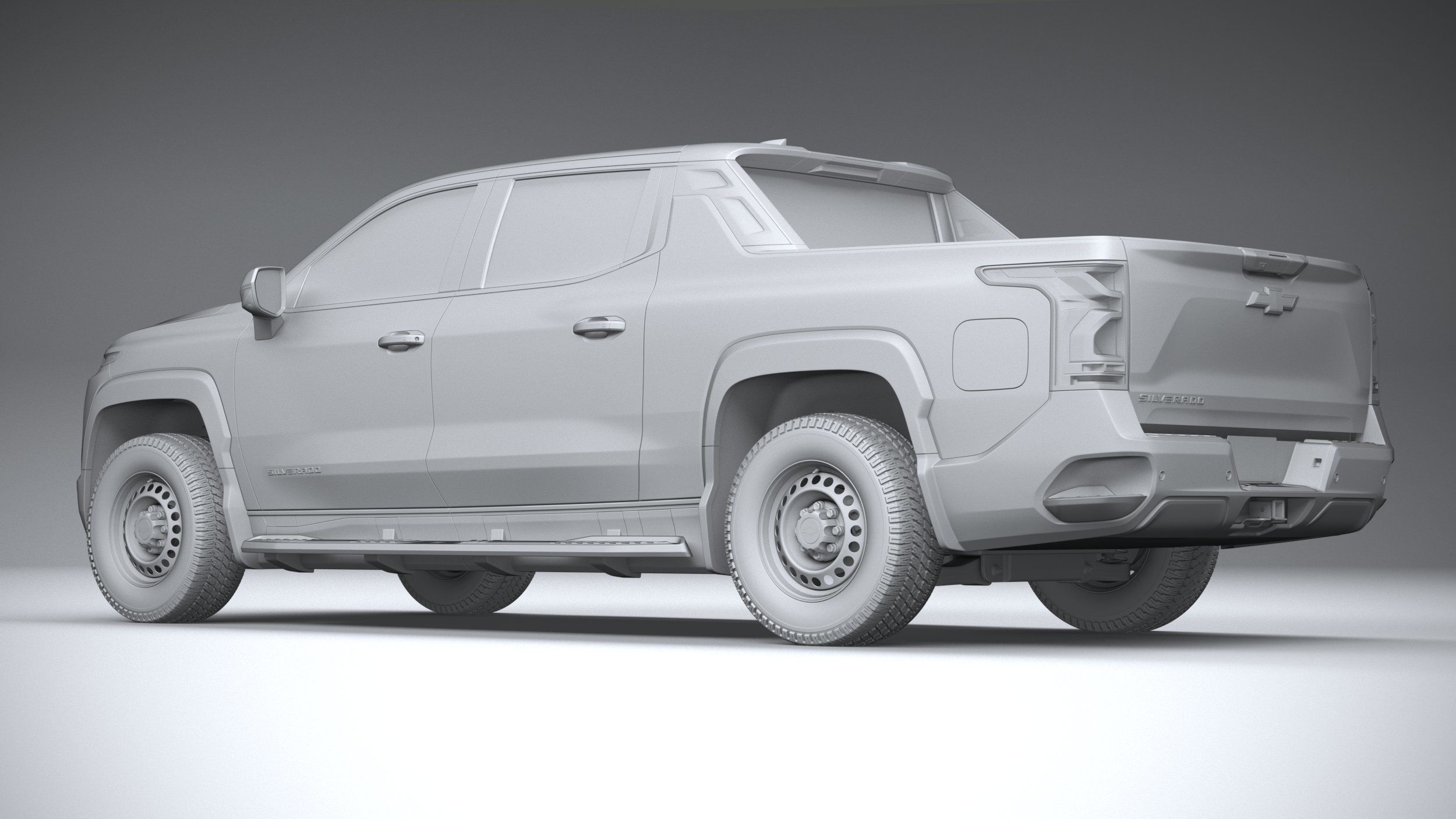 Chevrolet Silverado EV WT CG 2024 3D model_21