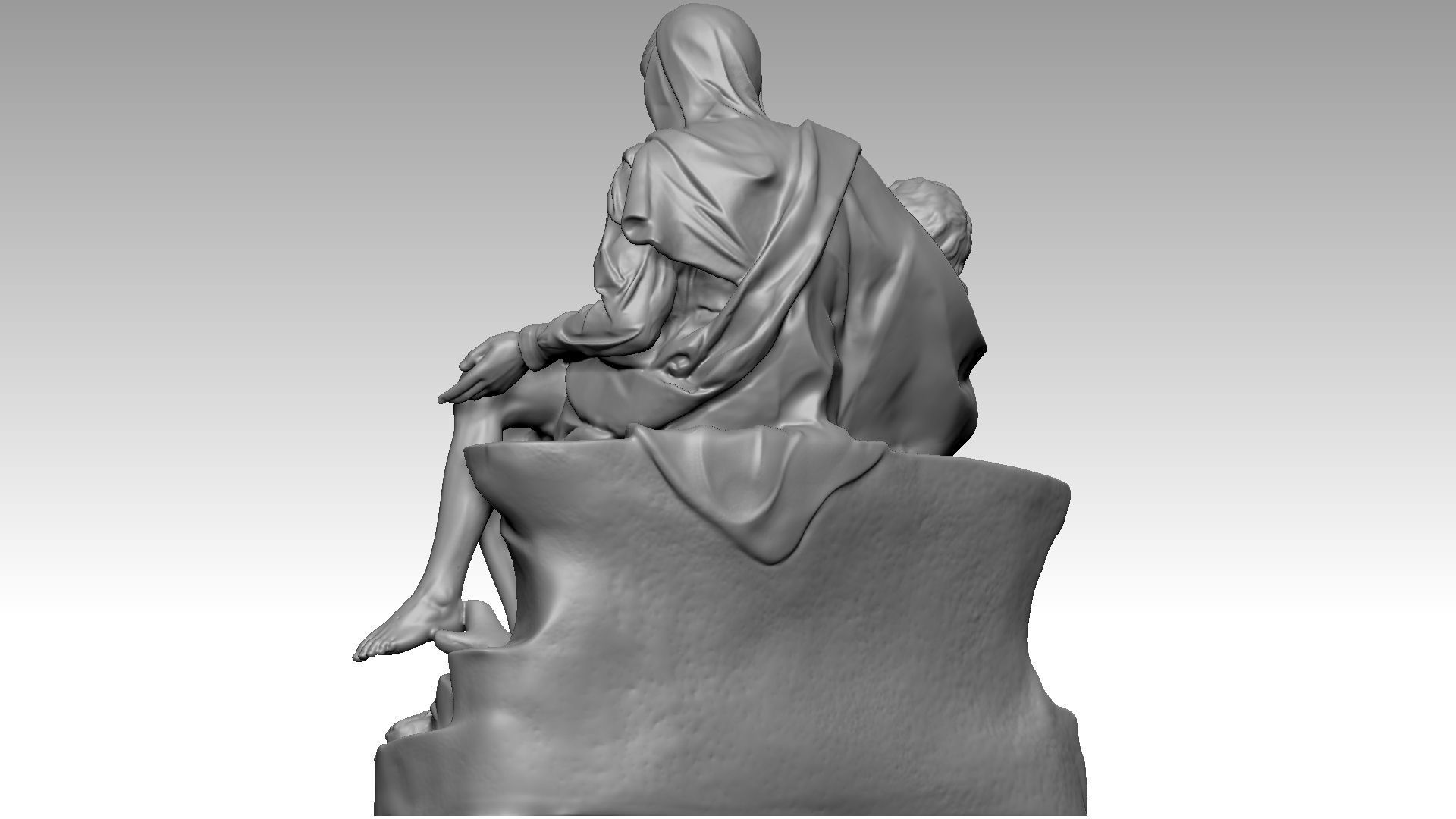 La Pieta 3D print model_3