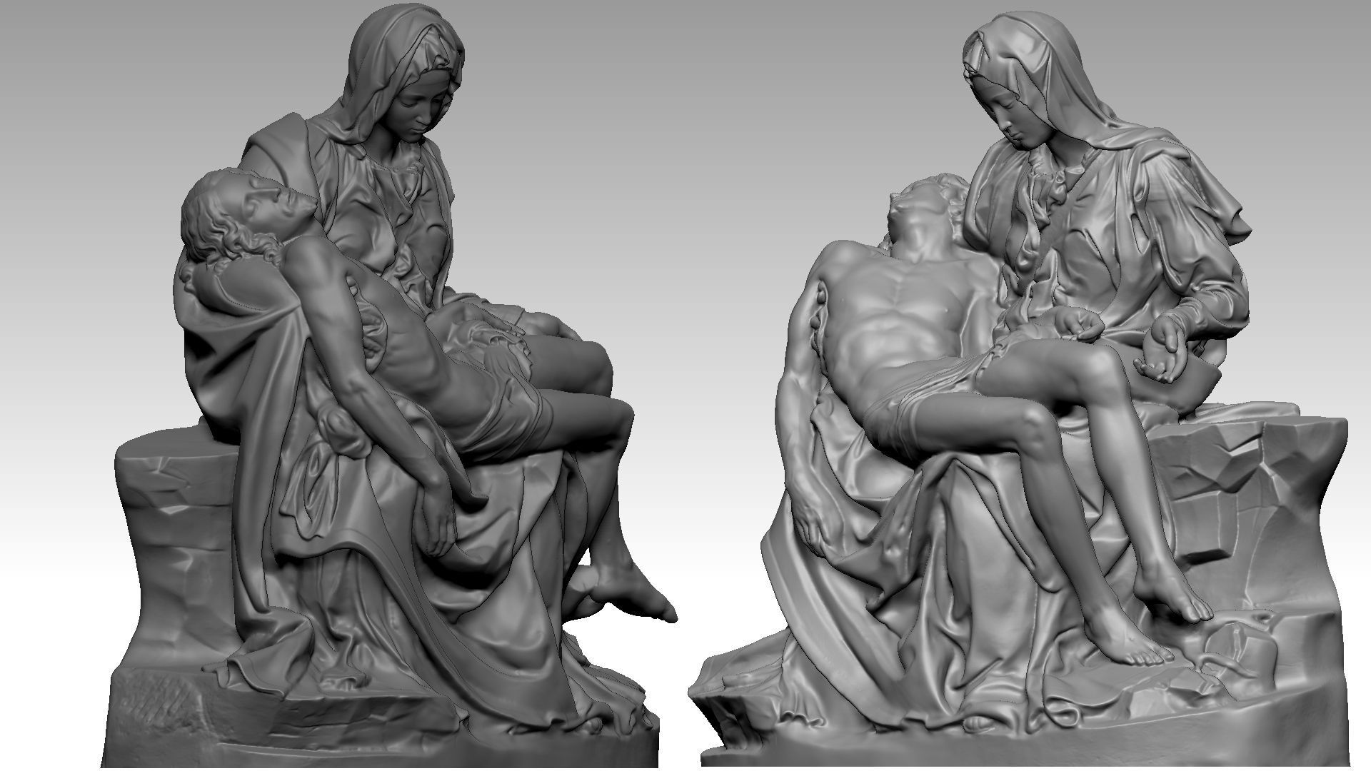 La Pieta 3D print model_5