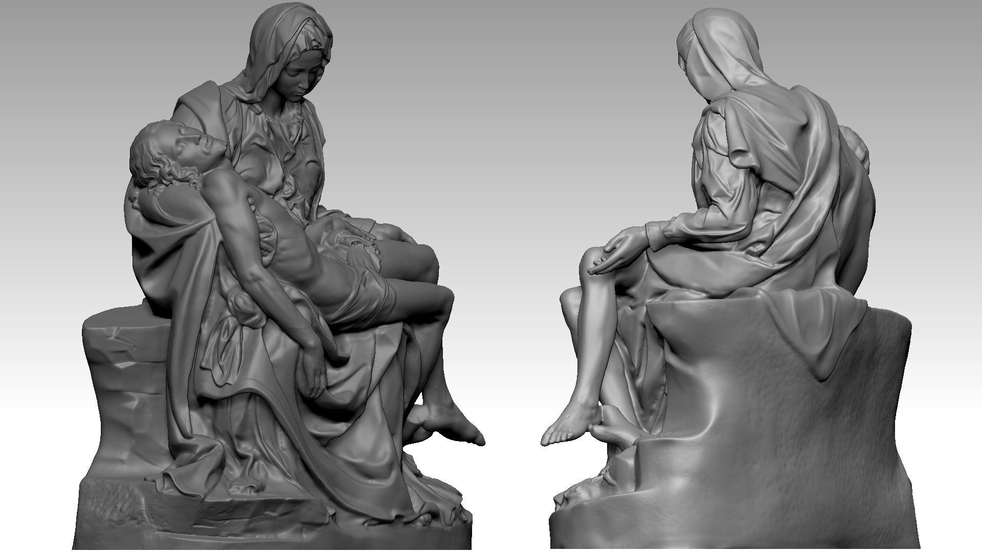 La Pieta 3D print model_6