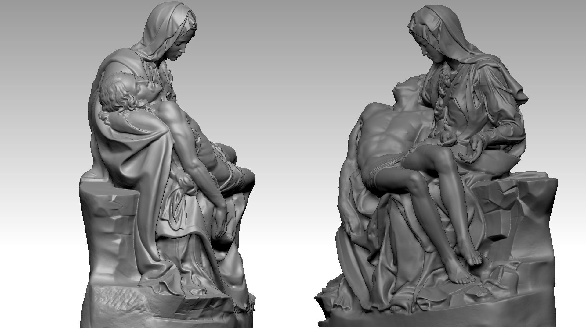 La Pieta 3D print model_7