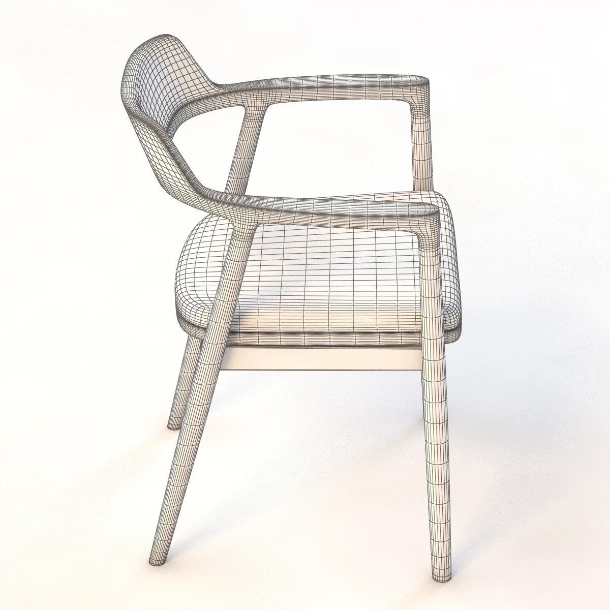Hiroshima Lounge Chair 3D model_10