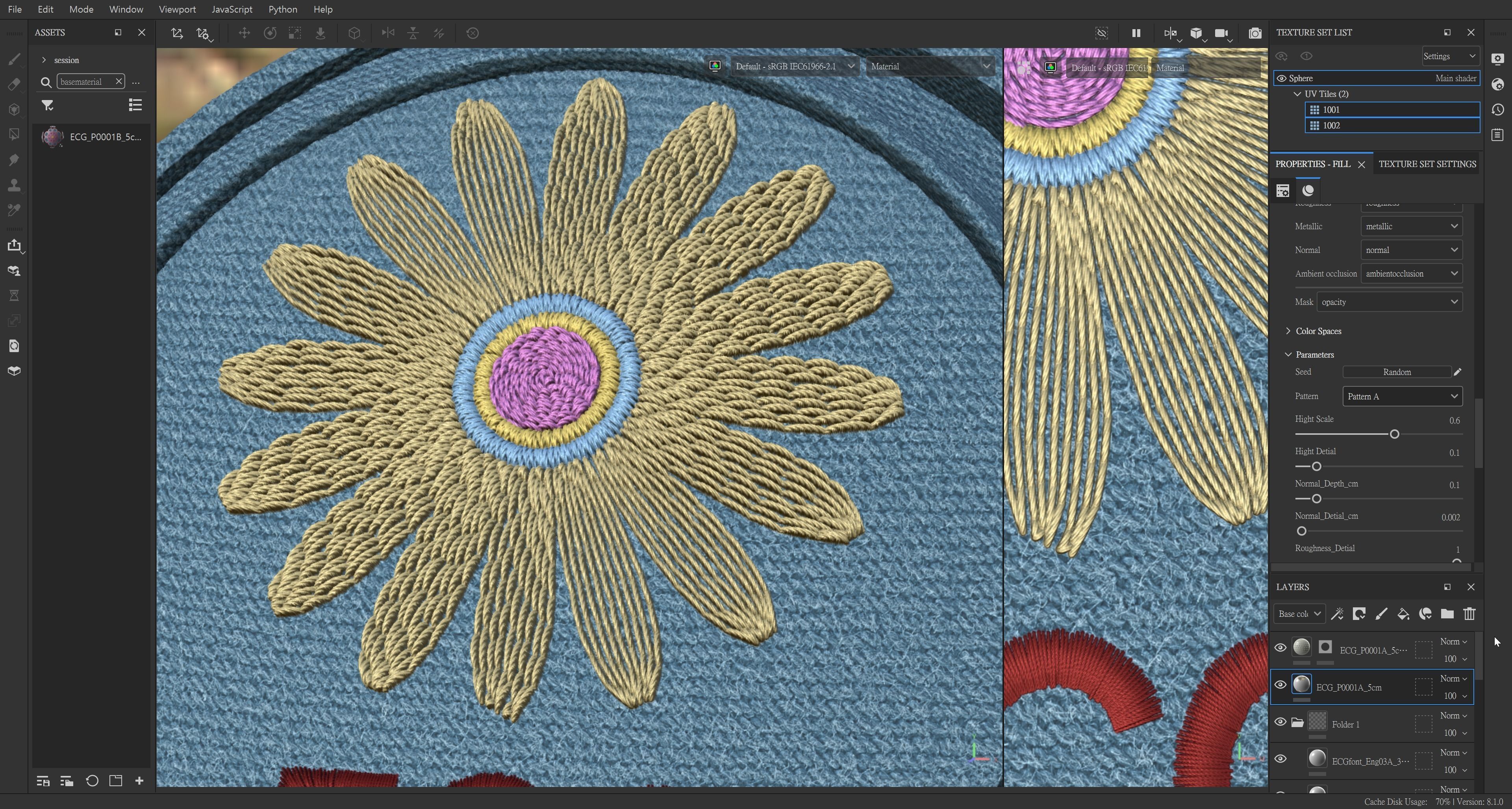 EmbroideryCG Pattern 0001B substance painter tools Texture_2