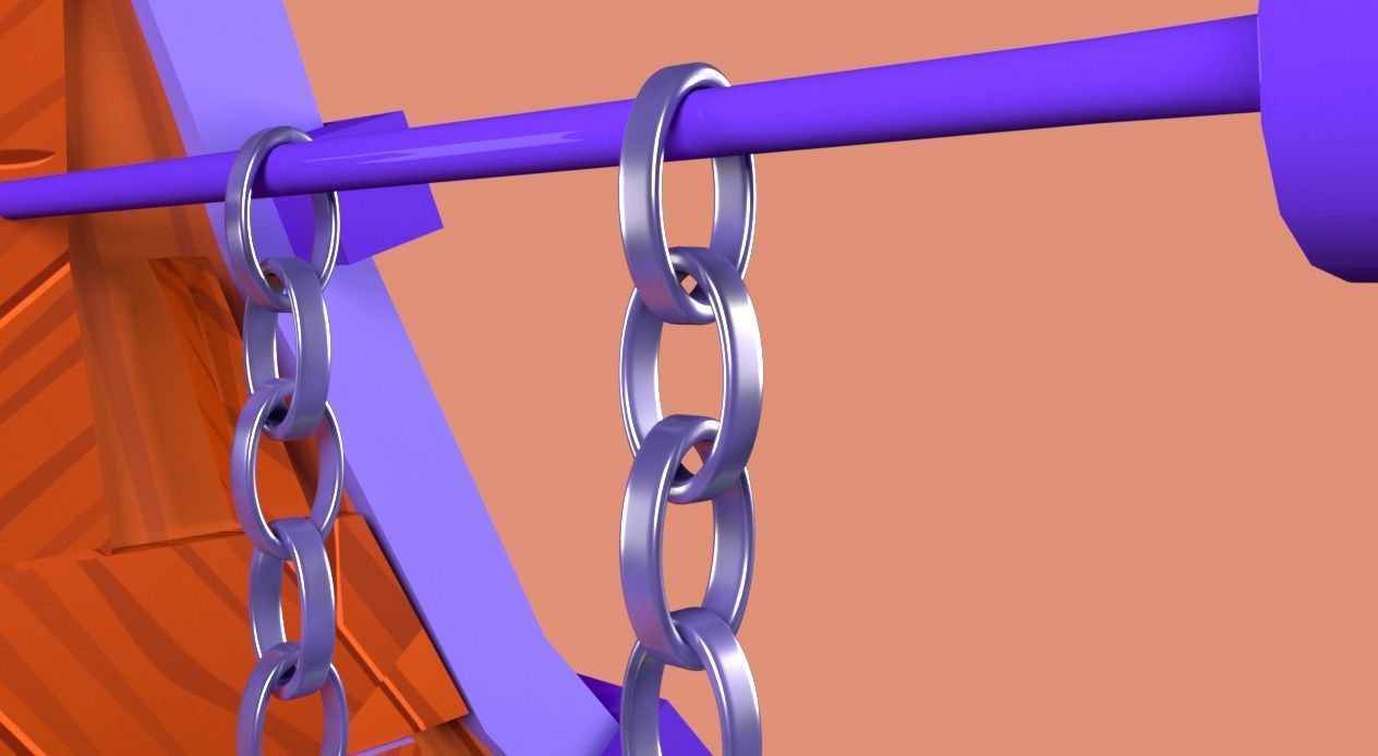 Enviroment Cartoon Low-poly 3D model_8