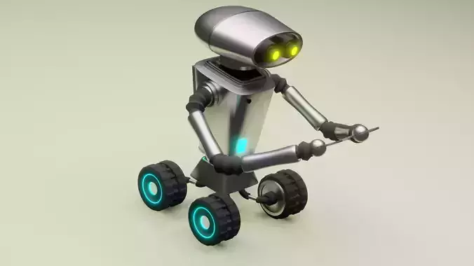  Robot assistant silver metallic