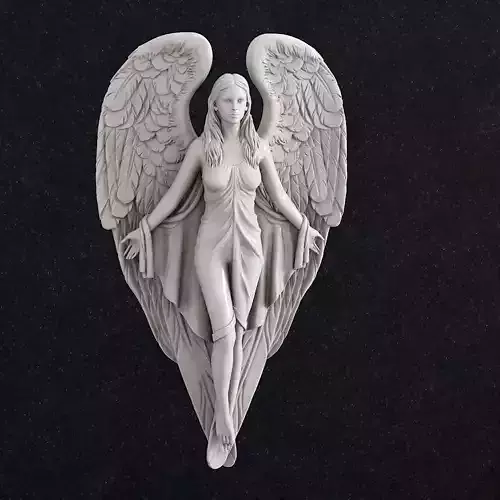 Anime Woman Angel 1 3D print model