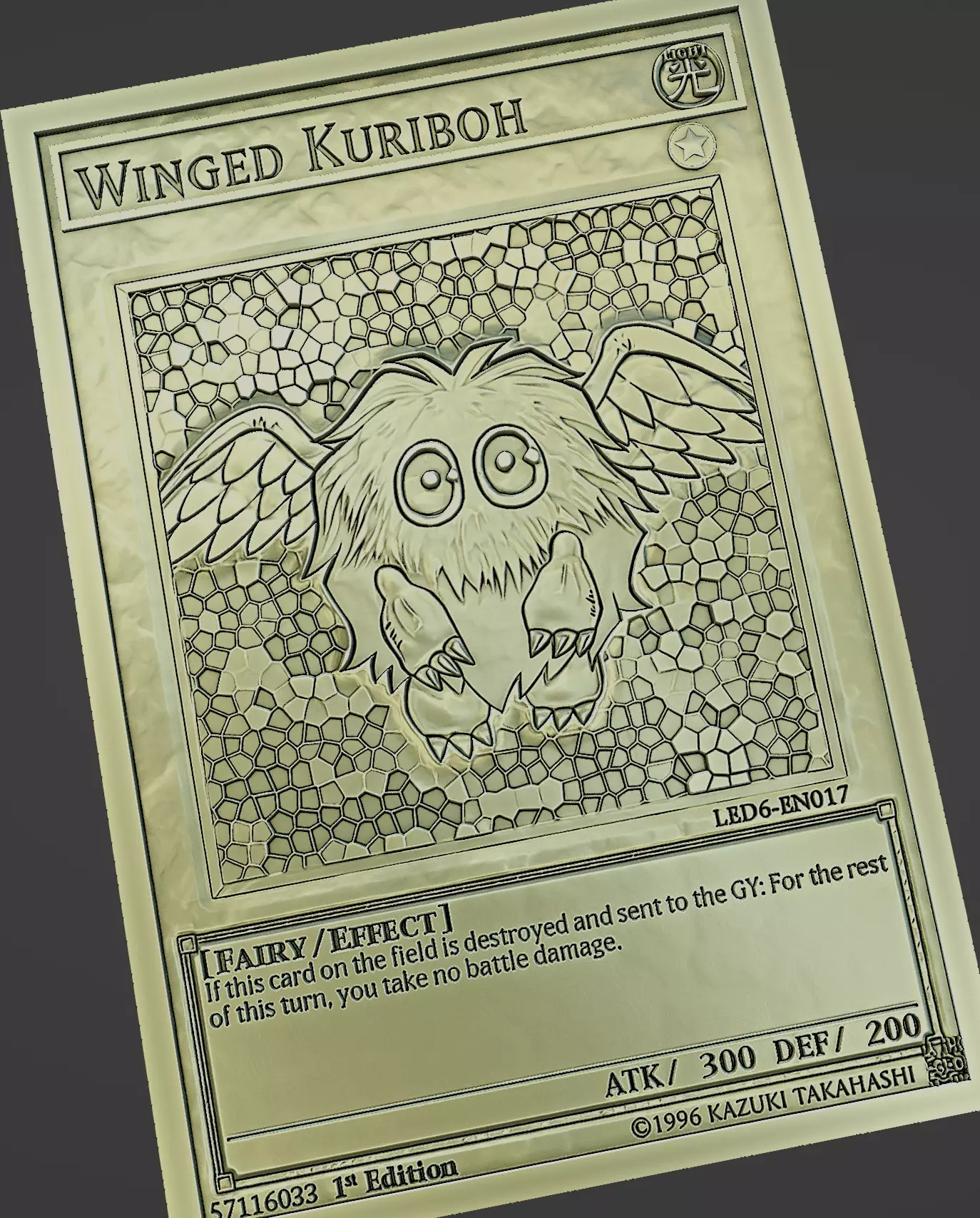 winged kuriboh - yugioh Free 3D print model