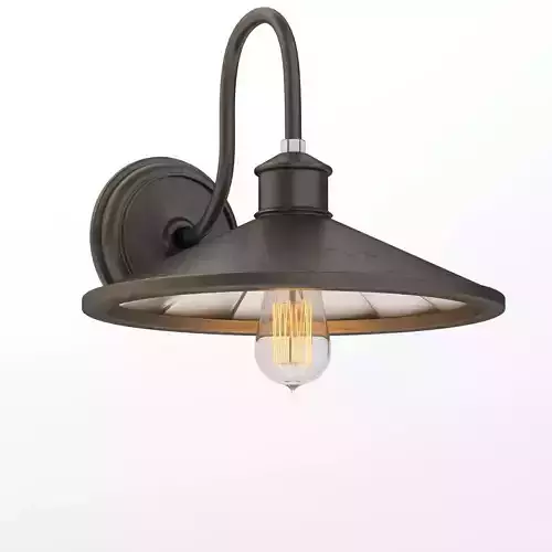 Detail Brooklyn 12in Wide Bronze Wall Sconce 3D model