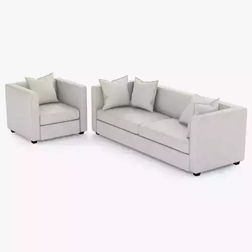 Club Cement Chair and Sofa