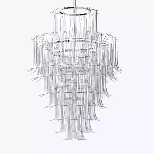 Mid Century Italian Modern Mazzega Murano Art Glass Chandelier