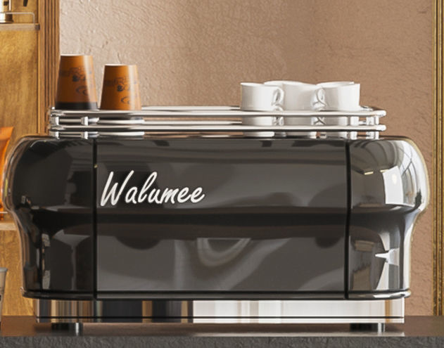 Coffee with a showcase with desserts 3D model_3