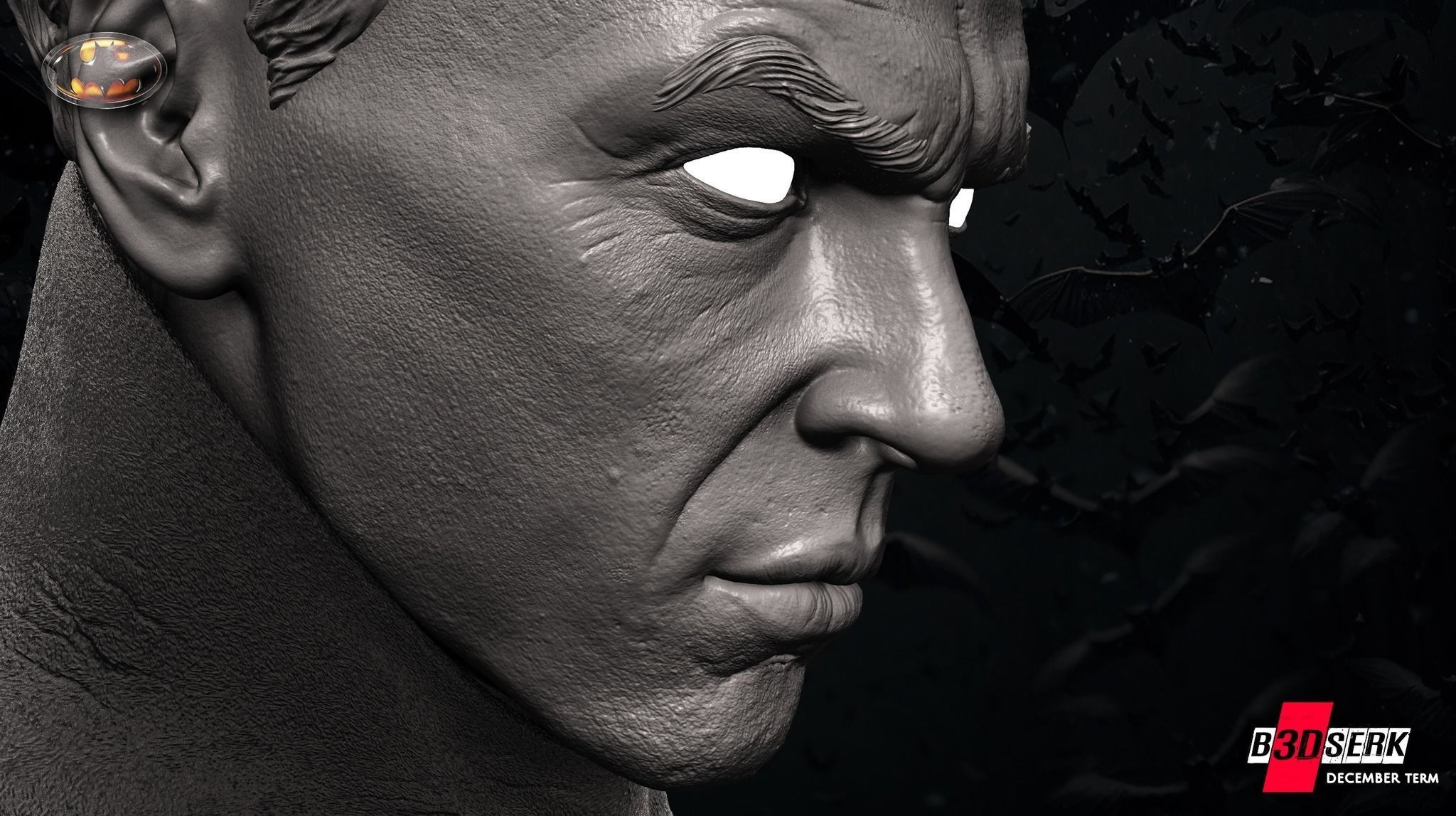 B3DSERK December term 2022 Batman 1989 Sculpture 3D print model_14