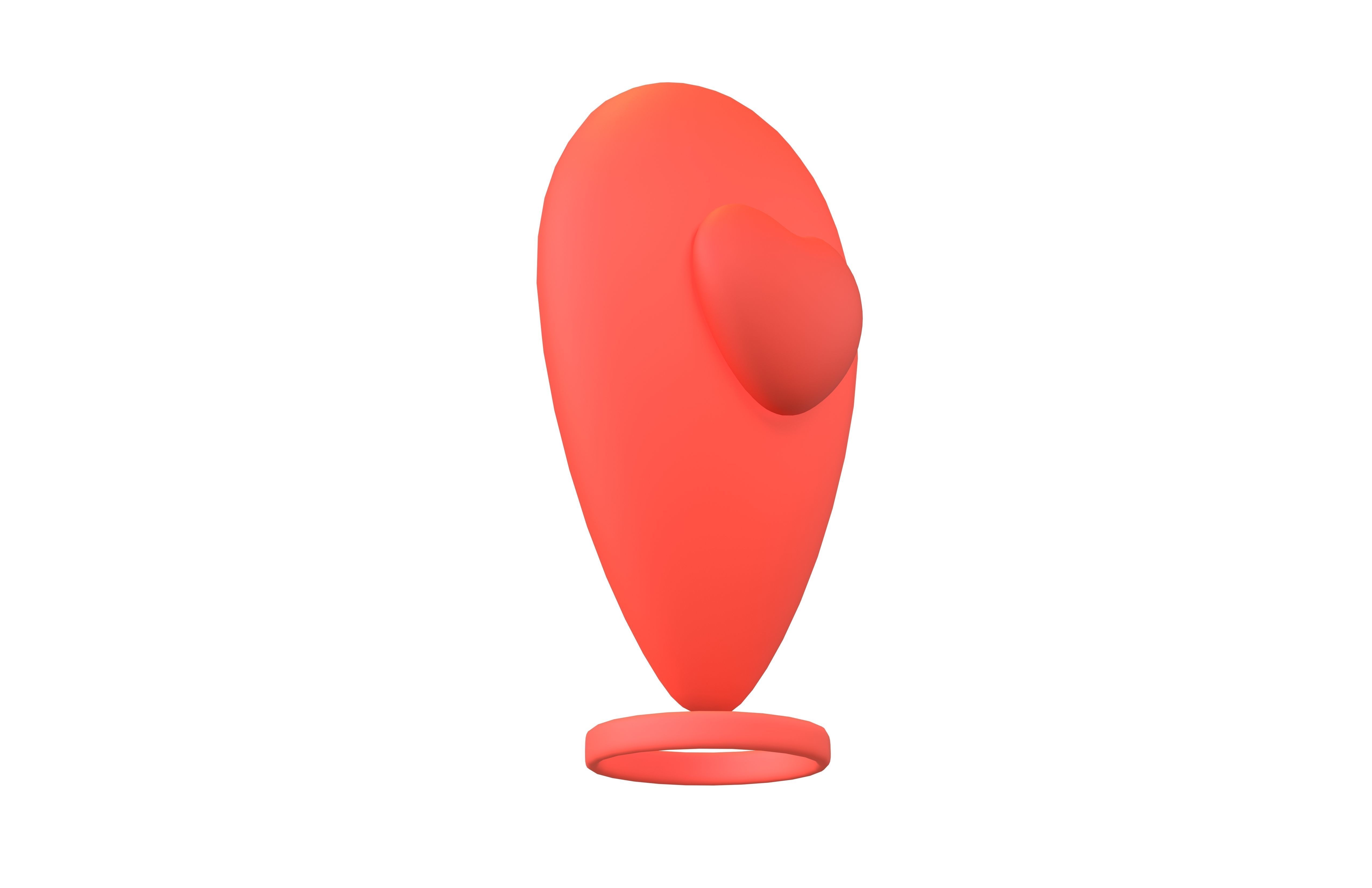Love Location Tag Icon v1 002 Low-poly 3D model_3