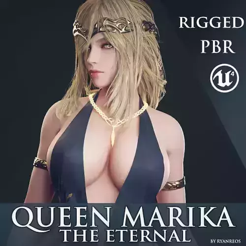 Queen Marika The Eternal - Game Ready Low-poly 3D model