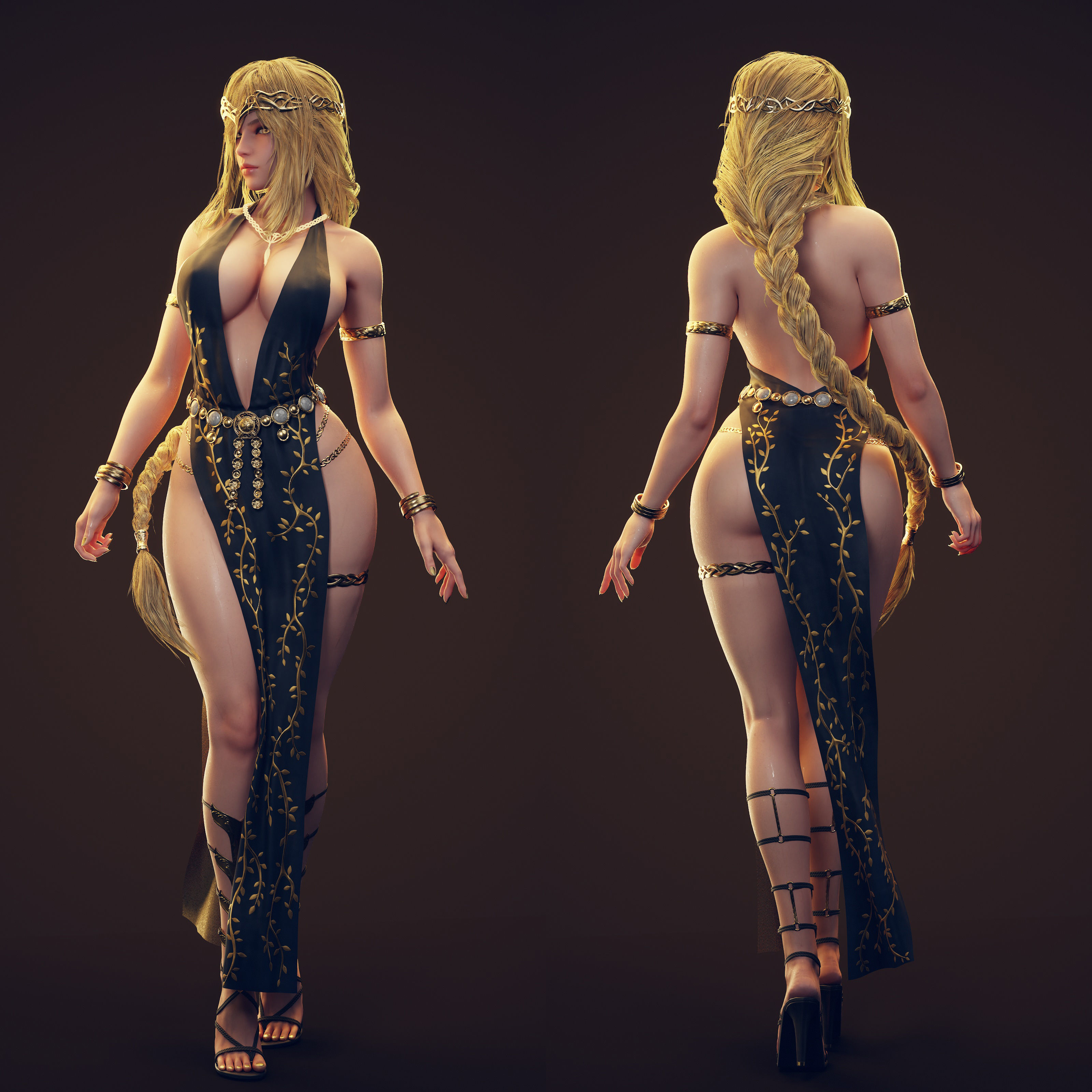 Queen Marika The Eternal - Game Ready Low-poly 3D model_6