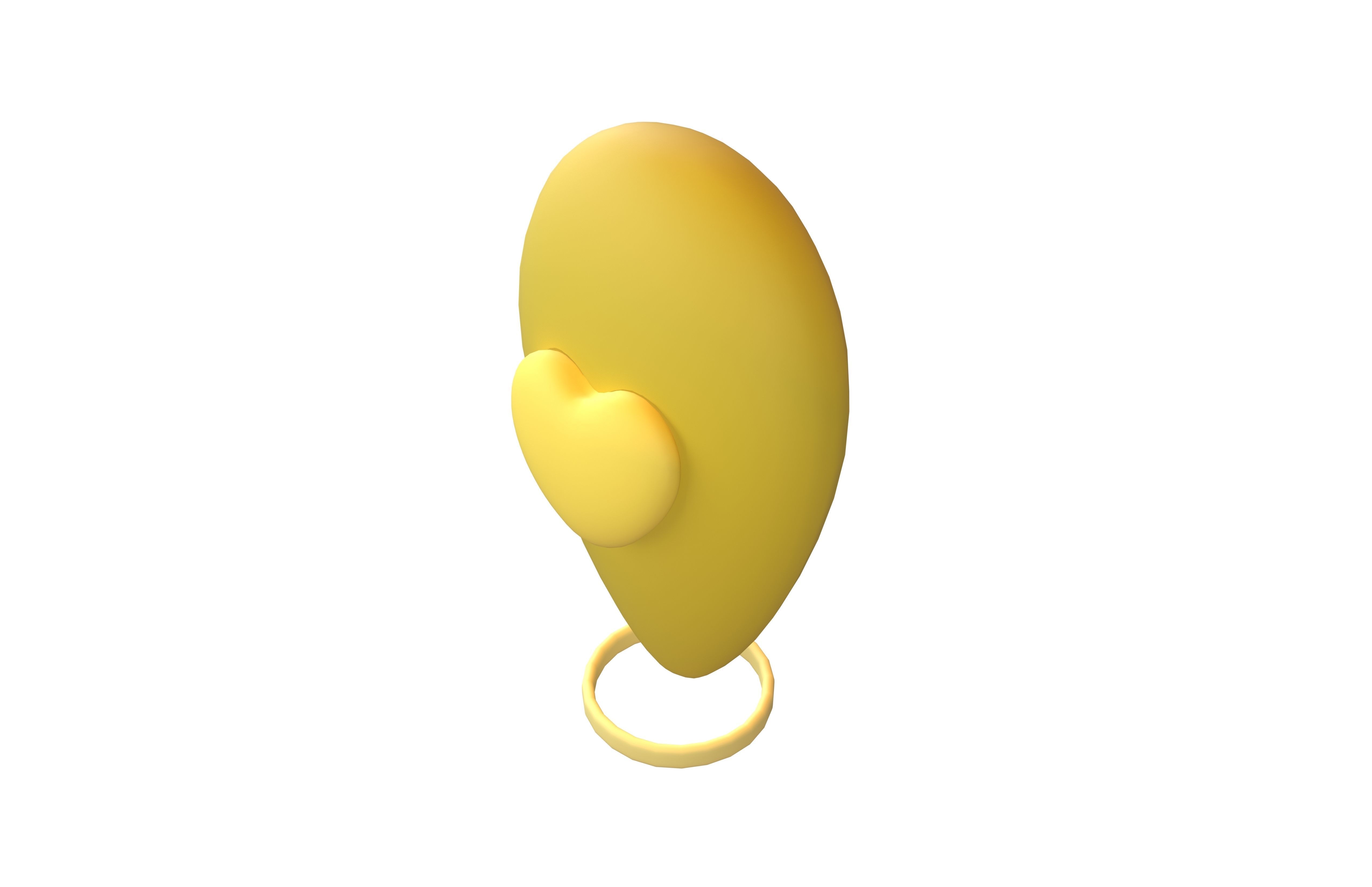 Love Location Tag Icon v1 008 Low-poly 3D model_2