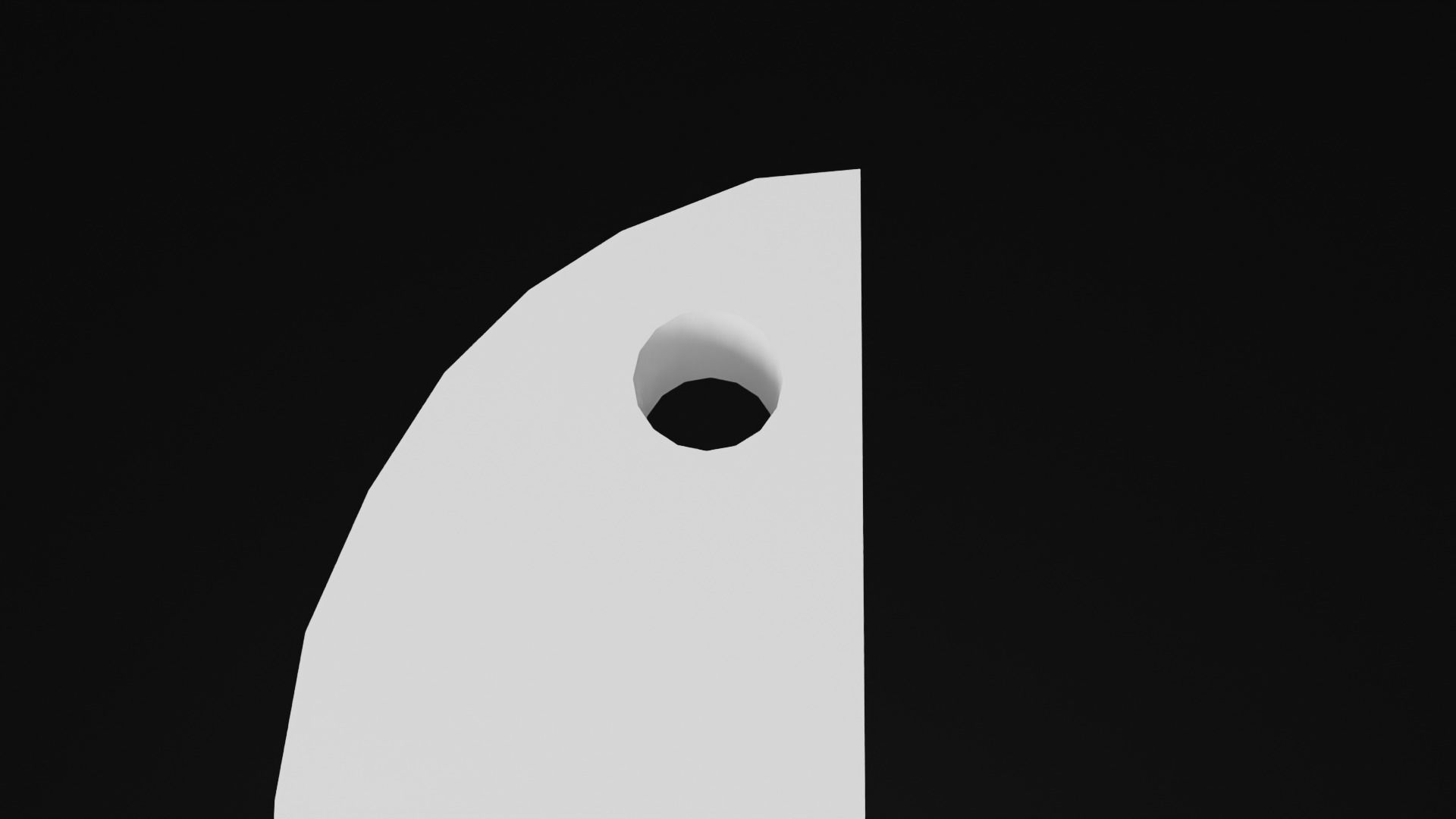 Half Flower earring 3D print model_4