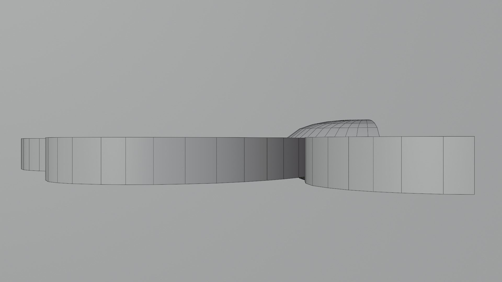 Half Flower earring 3D print model_9