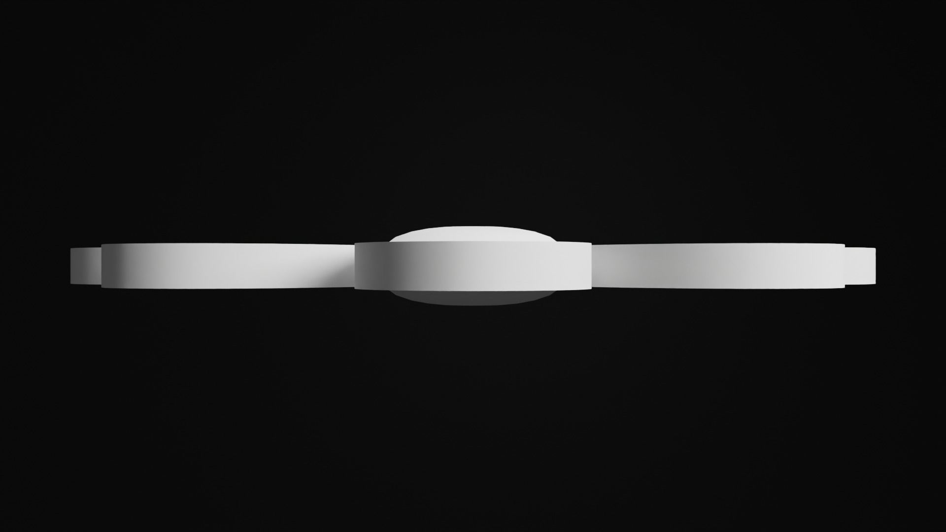 Half Flower earring 3D print model_10