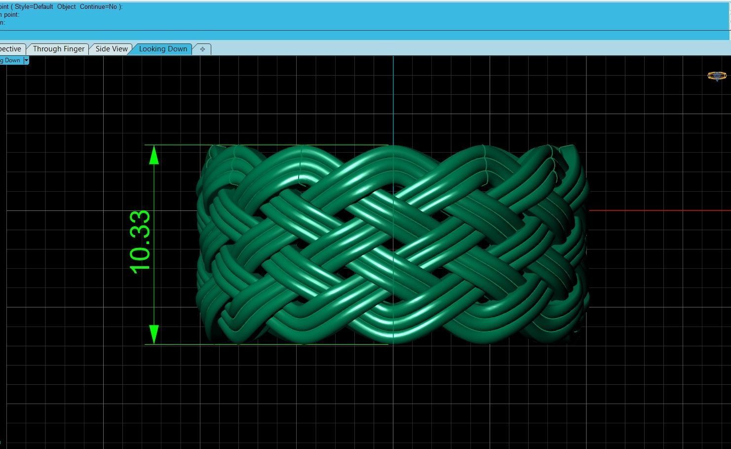 Braid Ring Style 3D print model_4