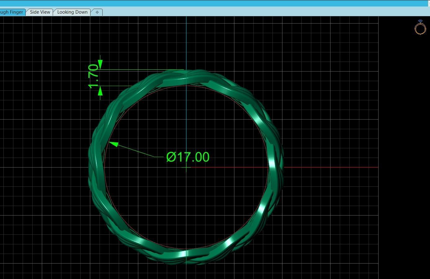 Braid Ring Style 3D print model_3