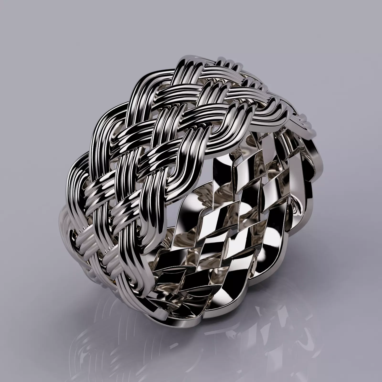 Braid Ring Style 3D print model_0