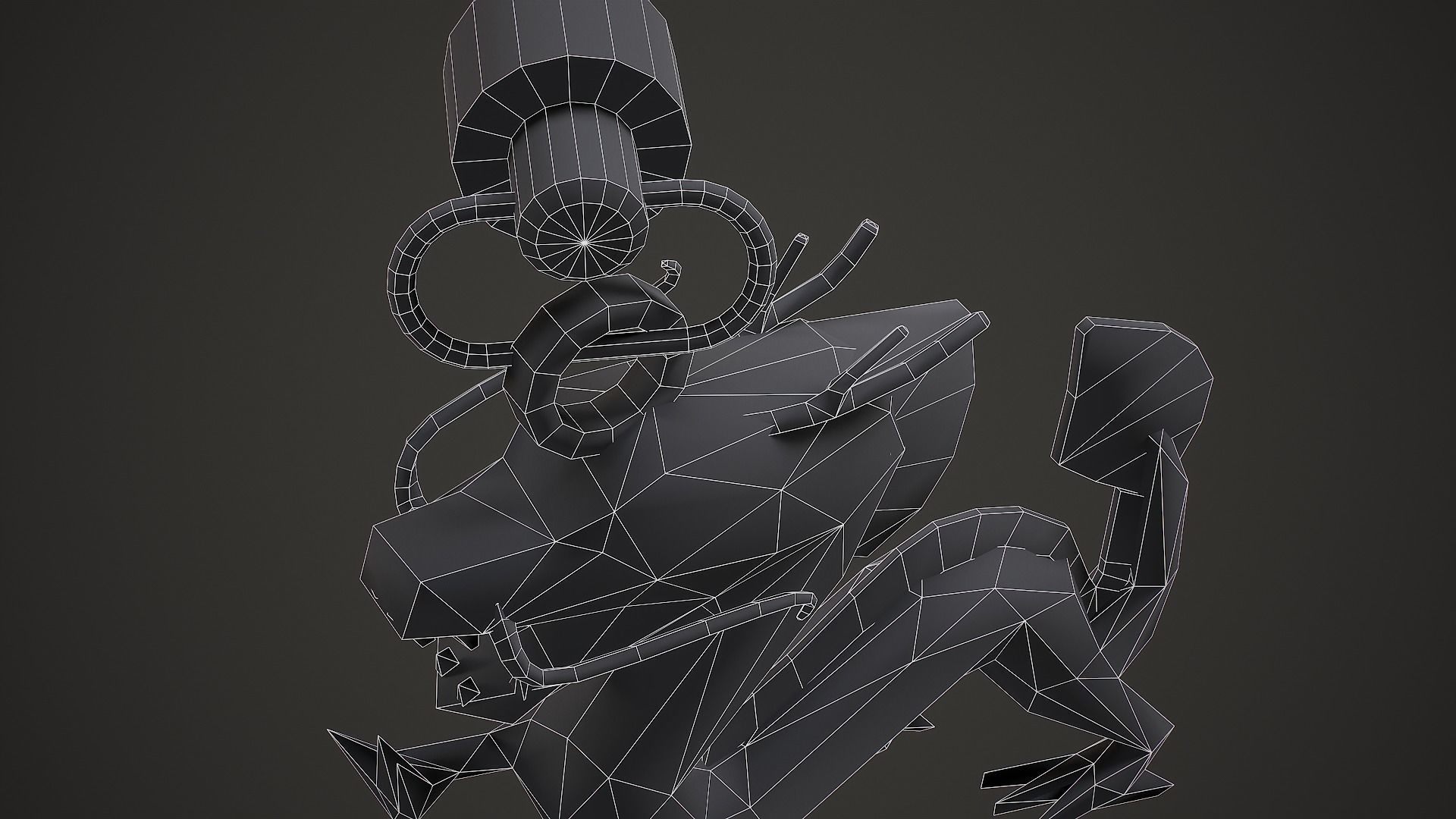 Chinese Dragon Weapon Charm - Low Poly Game Ready Low-poly 3D model_14