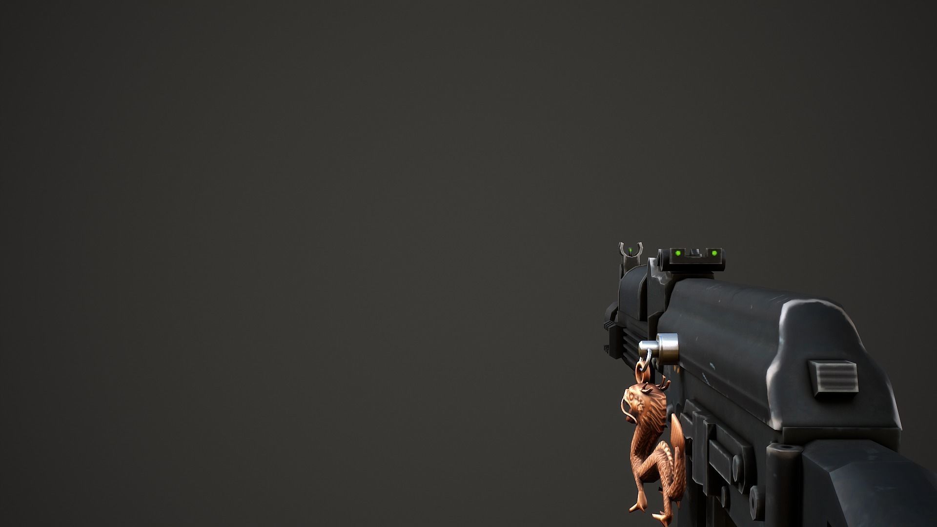 Chinese Dragon Weapon Charm - Low Poly Game Ready Low-poly 3D model_2