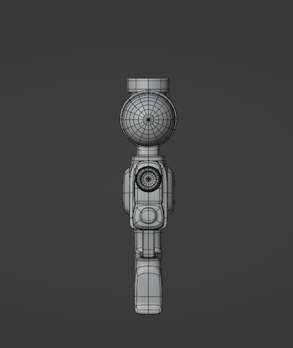 Watergun Low-poly 3D model_16