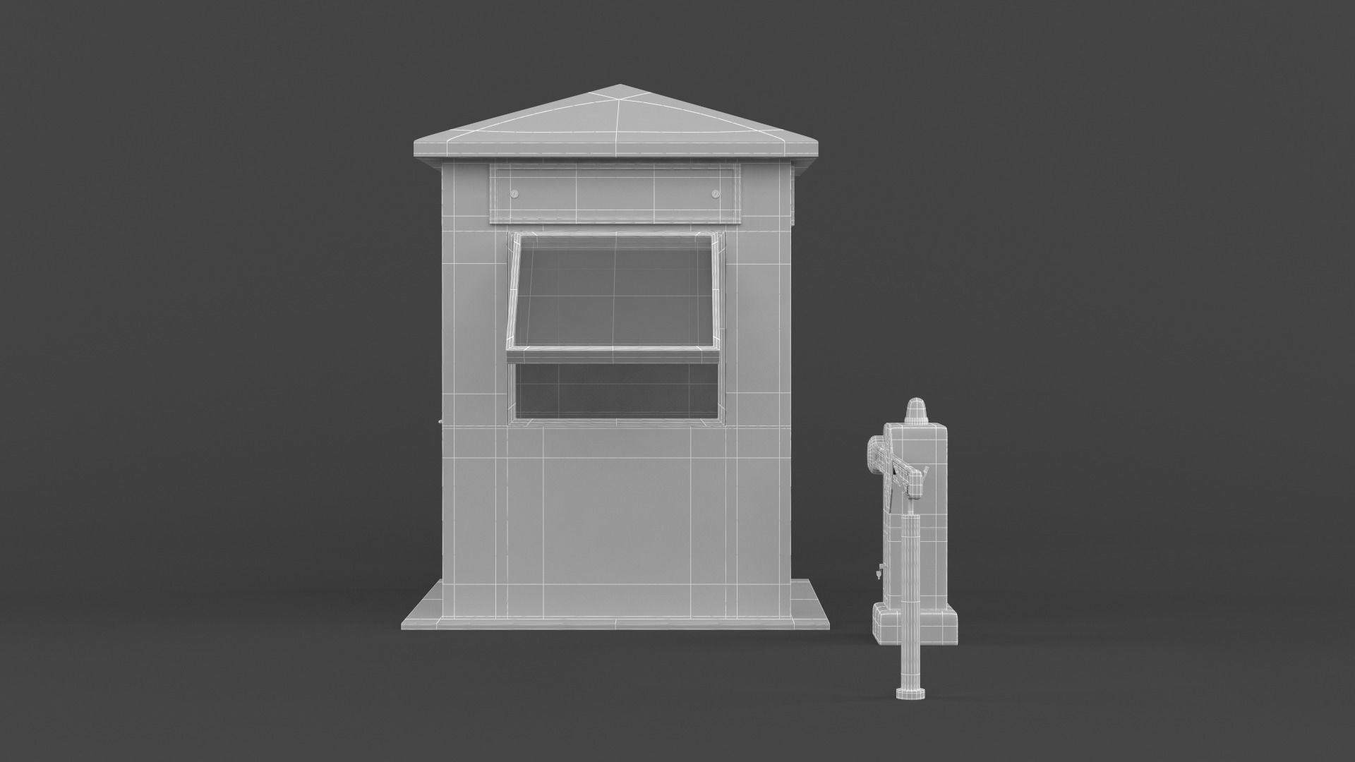 Security Booth 3D model_13
