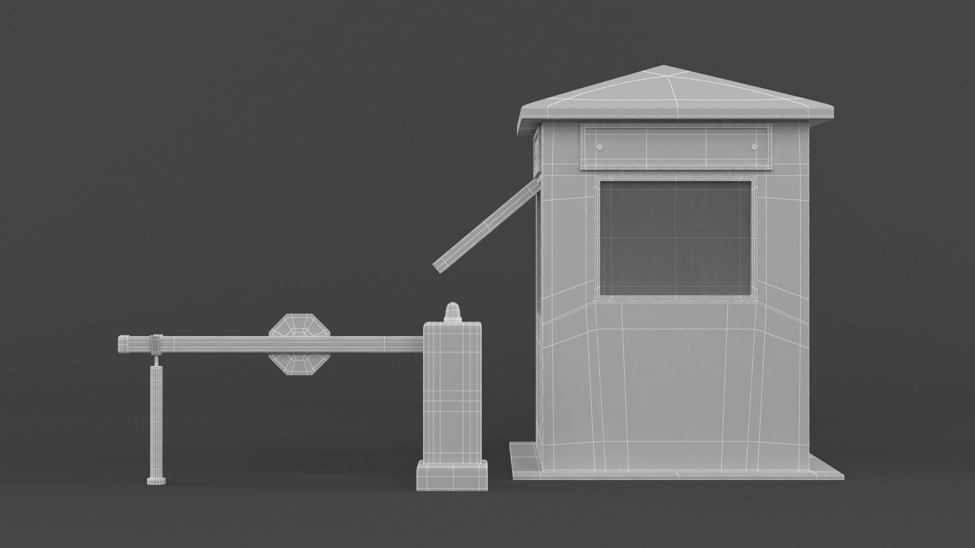 Security Booth 3D model_11