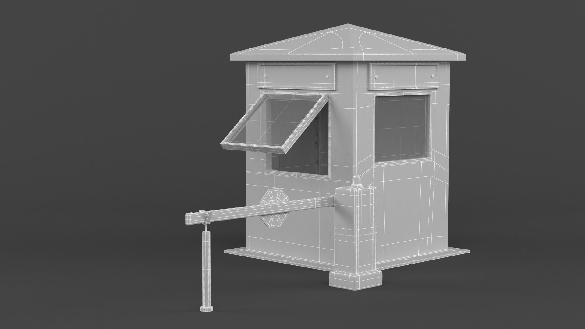 Security Booth 3D model_12