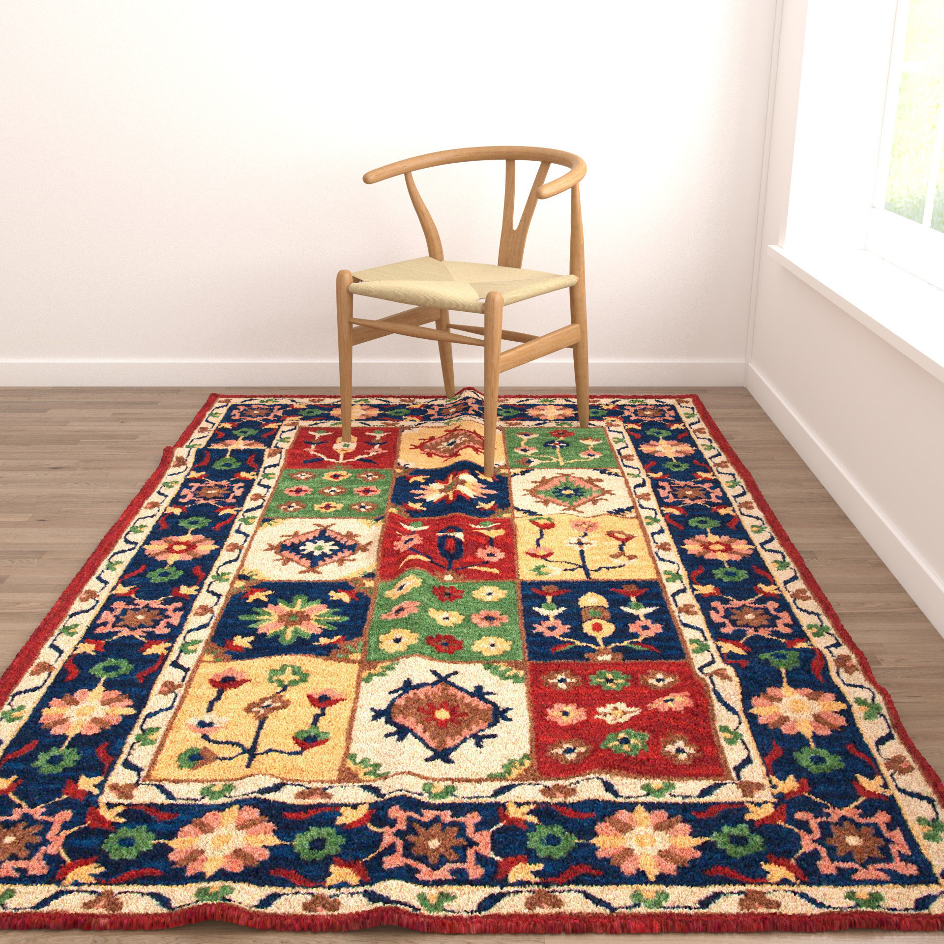 Rugs No 831 Low-poly 3D model_4