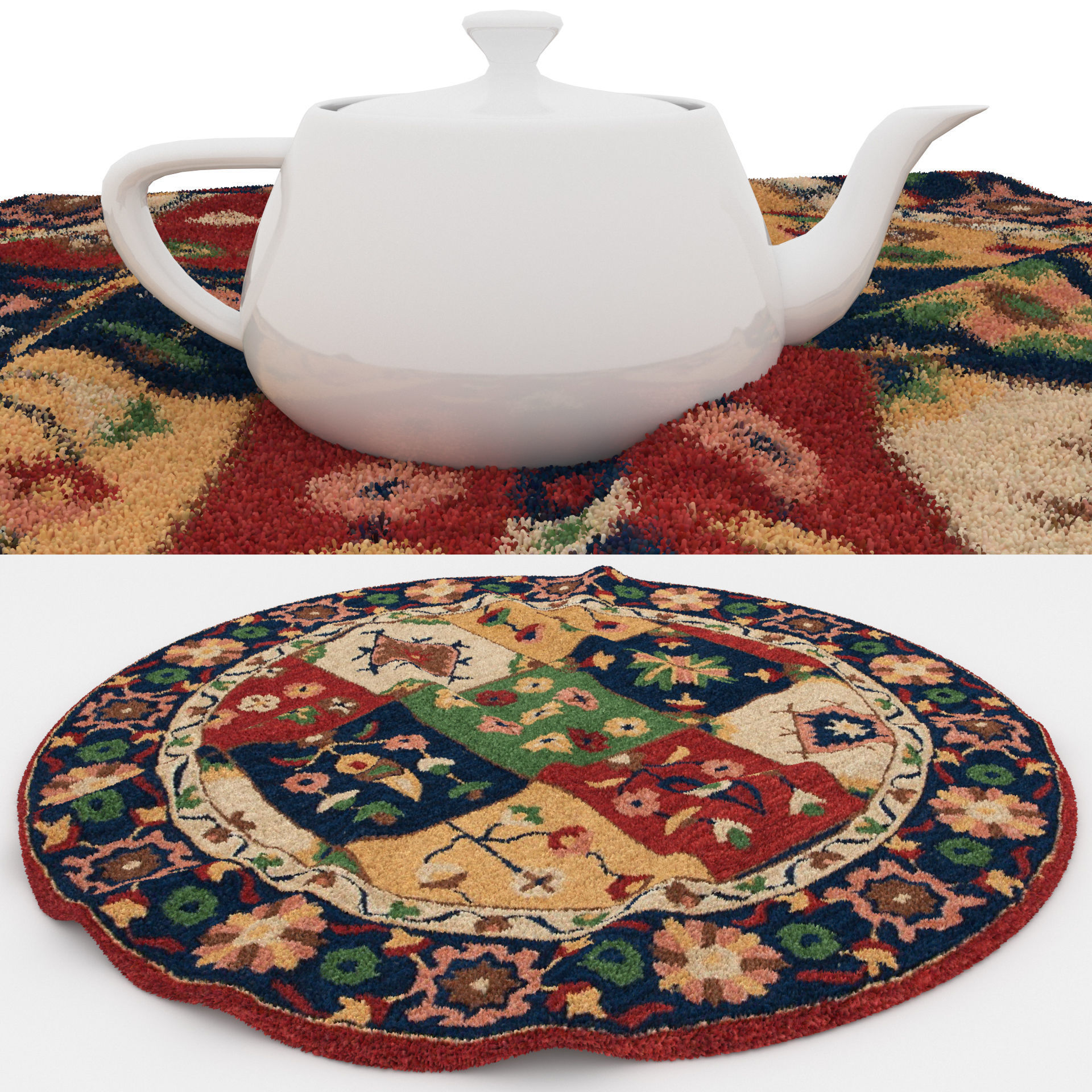 Rugs No 831 Low-poly 3D model_1