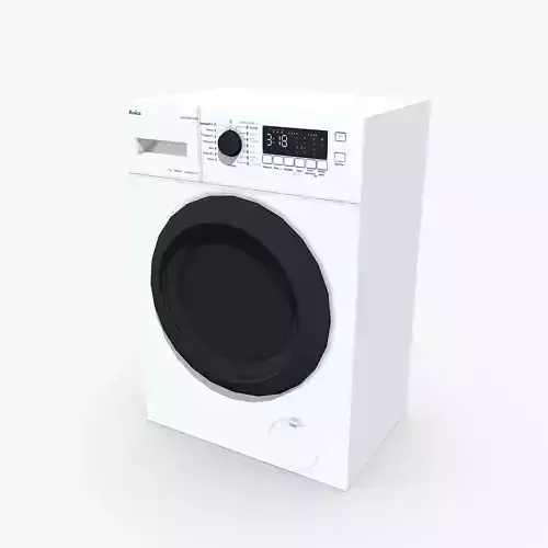 Washing Machine Amica WA1S712CLiSMG 3D Model Low-poly 3D model