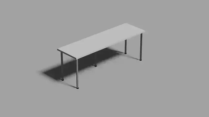 Ikea Desk Free low-poly 3D model
