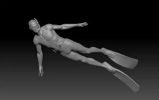 SNORKEL BOY 1 3D print model