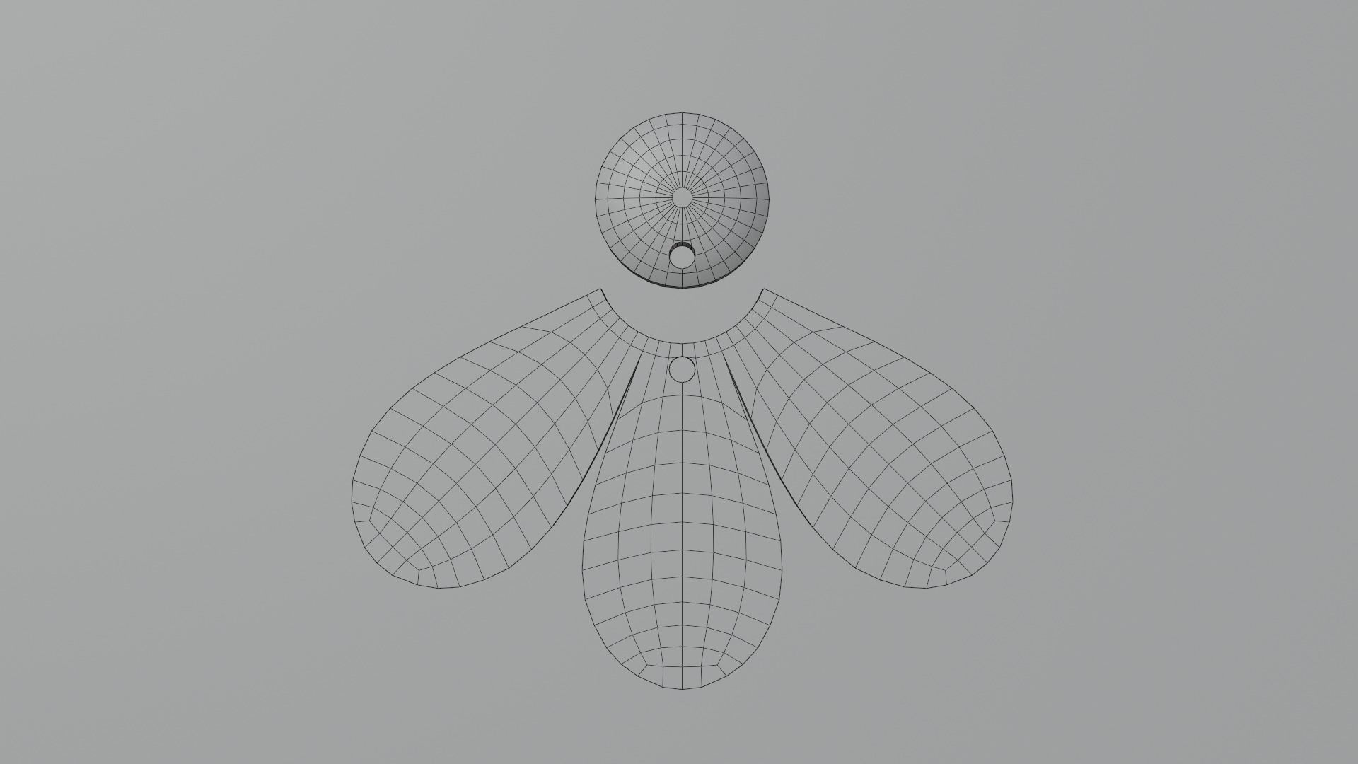 Semi Flower earring 3D print model_3