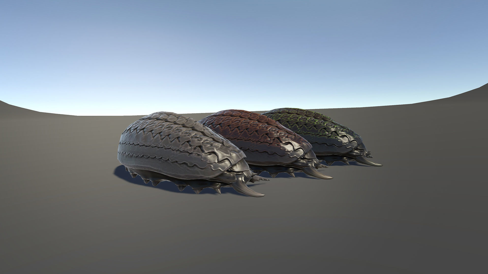 Larvae creature1 - Game Ready Low-poly 3D model Low-poly 3D model_13