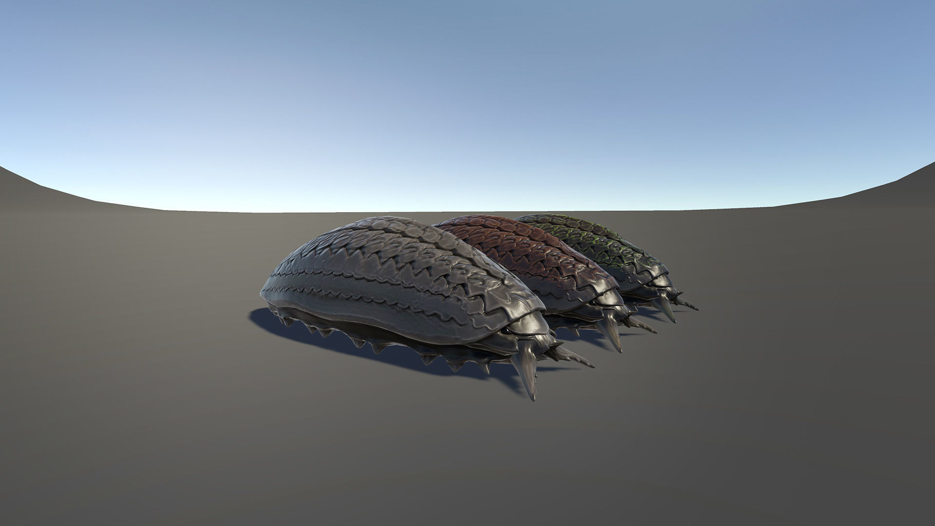 Larvae creature1 - Game Ready Low-poly 3D model Low-poly 3D model_12