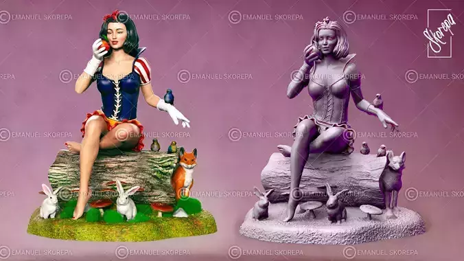 Snow White  3D print model