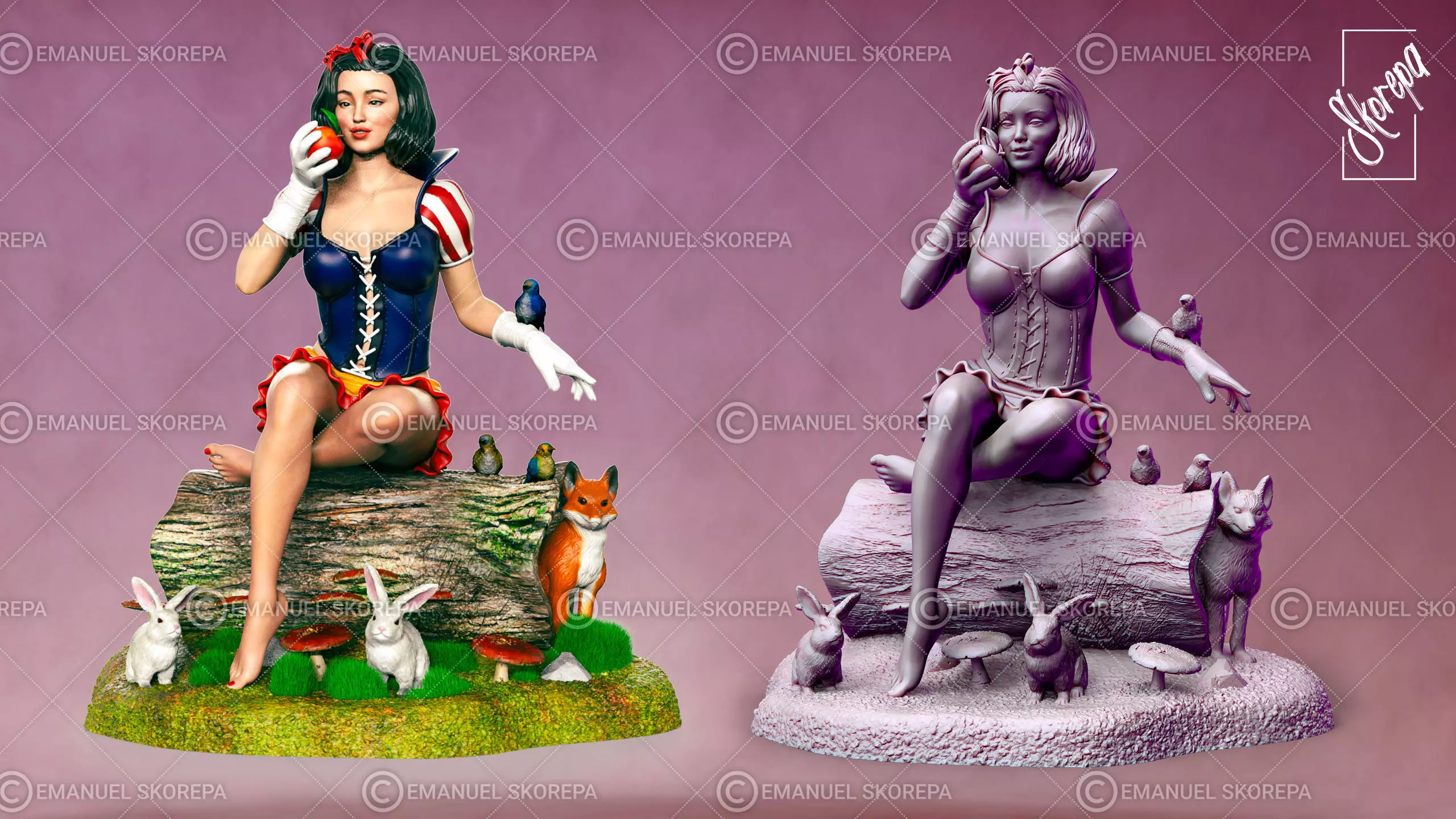 Snow White 3D print model