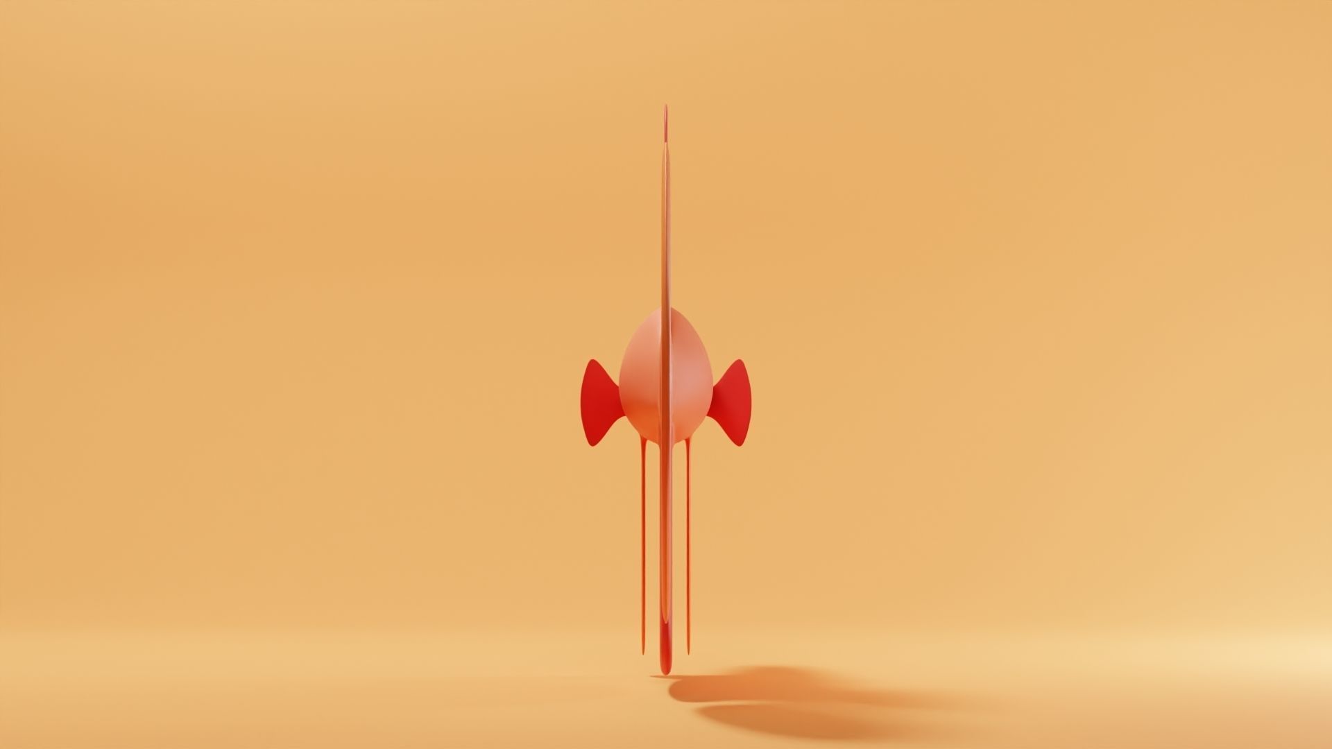 Betta Fish Base Mesh Low-poly 3D model_4