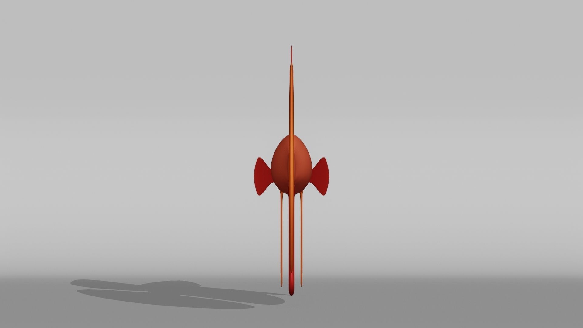 Betta Fish Base Mesh Low-poly 3D model_8