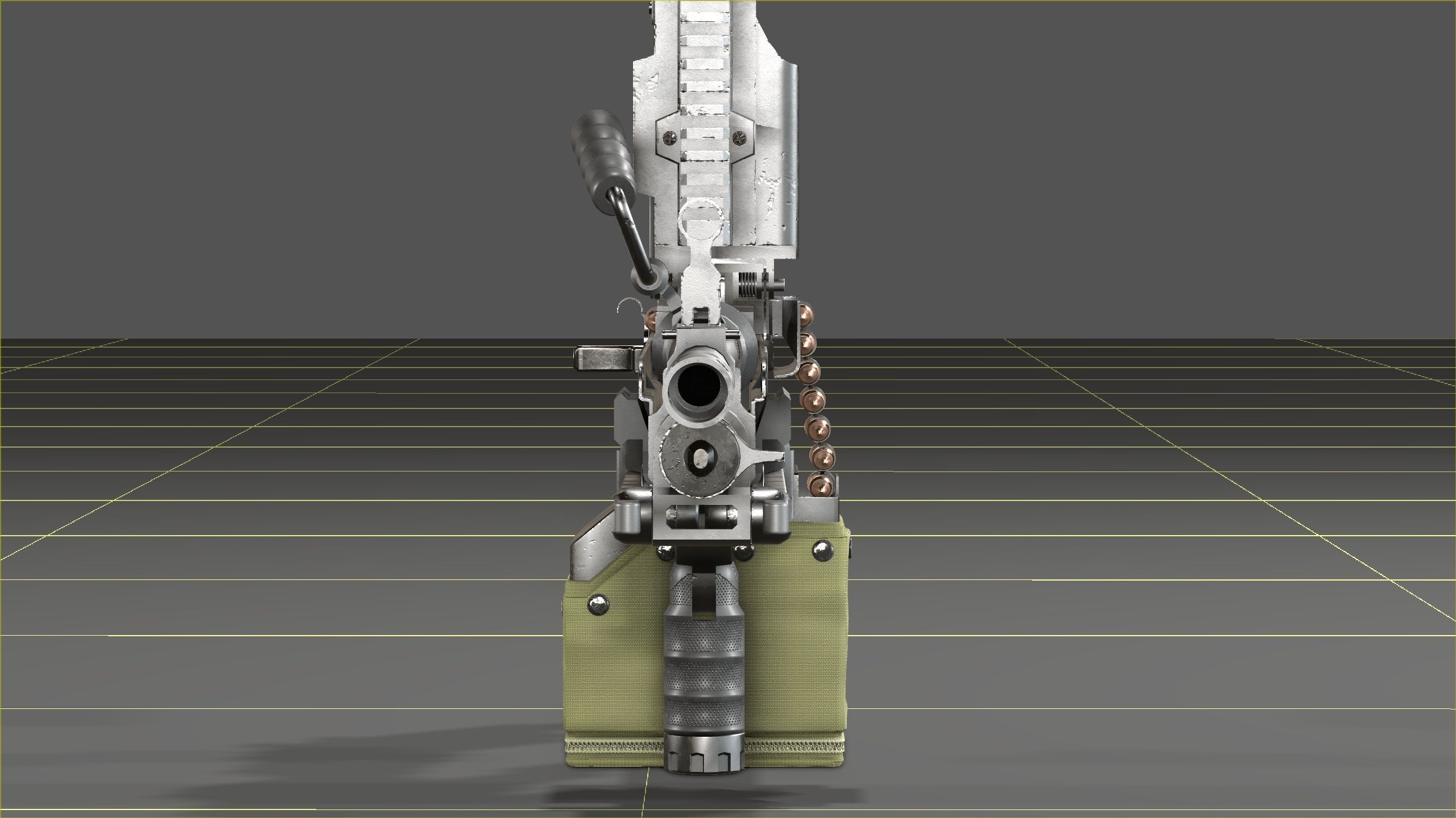 FN Minmi MK3 with MGRS Low-poly 3D model_29