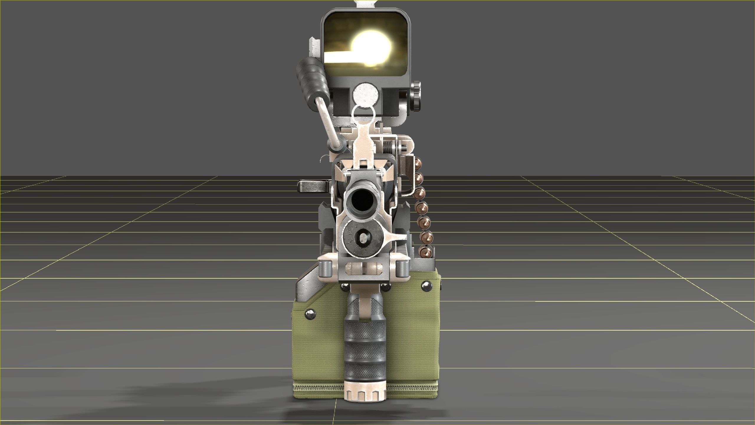 FN Minmi MK3 with MGRS Low-poly 3D model_31