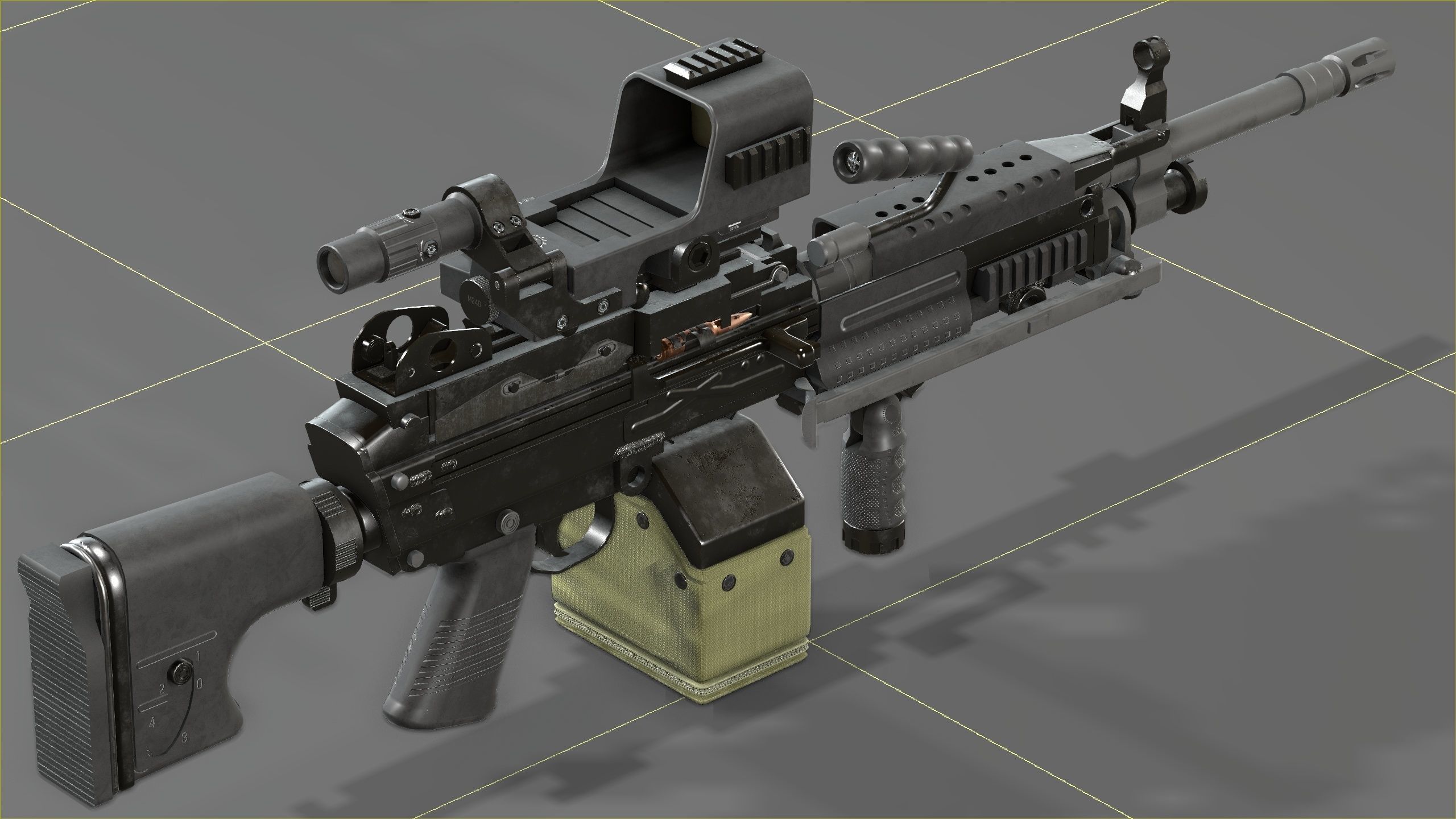 FN Minmi MK3 with MGRS Low-poly 3D model_20